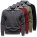 2025 Autumn Winter New British Style Turn-Down Collar Fashion Men's Trendy Casual Knitted Pullover Sweater_viptrois.com