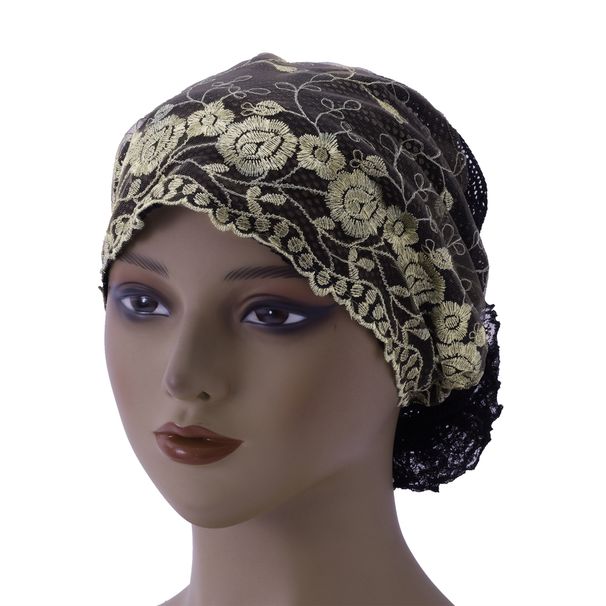 Embroidered Floral Lace Cap – Stylish Summer Hair Cover With Big Flower Design (Thin & Breathable)_viptrois.com