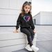 Mother & Kids INS Girls 2 Piece Set & Love Butterfly Print Long Sleeved Sweatshirt Leggings Outdoor Leisure Sports_viptrois.com