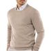Men’s Classic Crewneck Sweater – Soft Acrylic Knit Pullover (Navy/Burgundy/Army Green/Black/Beige/Light Gray, M-XXXL)_viptrois.com