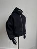 Men's Clothing Hooded Heavy Sweater Loose Oversized Hooded Sweatshirt With Backpack Straps – Heavyweight Unisex Streetwear (Black, M-3XL)_viptrois.com