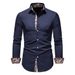Spring 2025 European-Amecian Fashion Blouse Shirts Men's Single-Breasted Hemd Mit Quadratischem Kragen_viptrois.com