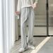 Men's Clothing Ins Trendy Mid Line Straight Pants Men's Sweatpants Spring And Autumn Draped Casual Trousers Boys Loose Versatile Sports Pants Men_viptrois.com