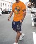 Men's 2-Pack T-Shirt Set 3D Print Short Sleeve Tees Casual Summer Daily Wear Cotton Blend Fashion Top_viptrois.com