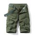 Men's Clothing Classic Six Point Shorts Casual Straight Pants Summer Pure Cotton Breathable Multi Pocket Overalls Wear Resistant Mid Length Pants_viptrois.com