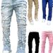 Man's clothing Casual men's jeans micro-cropped cropped 6-color pants floor length pants Hipster men's pants_viptrois.com