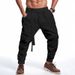 Men's Casual Jogger Pants – Straight-Leg Polyester Trousers With Drawstring Waist (7 Colors, S-XXXL)_viptrois.com
