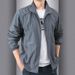 Men's Clothing Men's Summer Thin Ice Silk Breathable Casual Large Size Jacket Tops Outdoor Fishing Quick Drying Skin Clothing_viptrois.com
