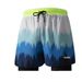 Men's Clothing Men's Double Layer Plus Size Drawstring Swimming Trunks Pool Beachwear To Prevent Embarrassment_viptrois.com
