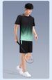 Men's Clothing Short Sleeved Ice Silk Gradient Quick Drying Two Piece Suit Running Suit Sports Suit Sports Style_viptrois.com