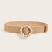 Women Braided Belts New Beach Holiday Style Shell Buckle Pp Straw Woven Ladies Decorative Belt_viptrois.com
