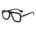 Men's Sunglasses Retro Square Frame Sunglasses For Men, High End Steam Punk Style Sunglasses, Ins Style New Flat Mirror_viptrois.com