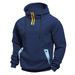 Spring Autumn 2025 Fashion Hoodies Outerwear Men's 100% Polyester Splicing Long Sleeve Casual Loose Hooded Sweatshirts M-3XL_viptrois.com