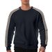 Spring Autumn 2025 Fashion Top Men's Round Collar Striped Splicing Long Sleeve Casual Sport Loose Palm Beach Sweatshirts_viptrois.com