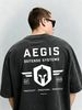 Men's Clothing Heavy Washed Cotton Short Sleeved T Shirt Casual Trend Unisex Summer Ins Black Round Neck Top Trendy Versatile Half Sleeve_viptrois.com