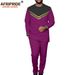 Men's clothing African ethnic solid color cotton men's casual jacket + pants_viptrois.com