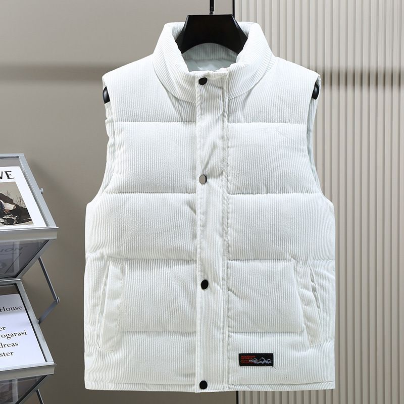 Vest Thick Autumn And Winter Casual Men's Vest Jacket Fashion Vest Warm Corduroy Cotton Vest_viptrois.com
