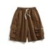 2025 Japanese Retro Work Shorts, Summer Trendy Brand, Ins Straight-cut Loose Casual Sports Pants_viptrois.com
