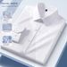 Men’s Waterproof & Stain-Resistant Dress Shirt Wrinkle-Free Stretch Long Sleeve Shirt For Business & Casual (S-4XL, Solid Colors, Machine Washable)_viptrois.com