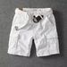 Men's Clothing Fashionable Military Green Cotton Work Shorts Summer Loose Multi Pocket Casual Shorts_viptrois.com