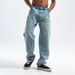 American Style Ditreed Jean For Men And Women, Wahed Vintage Looe Wide-Leg Straight Trendy High Street_viptrois.com