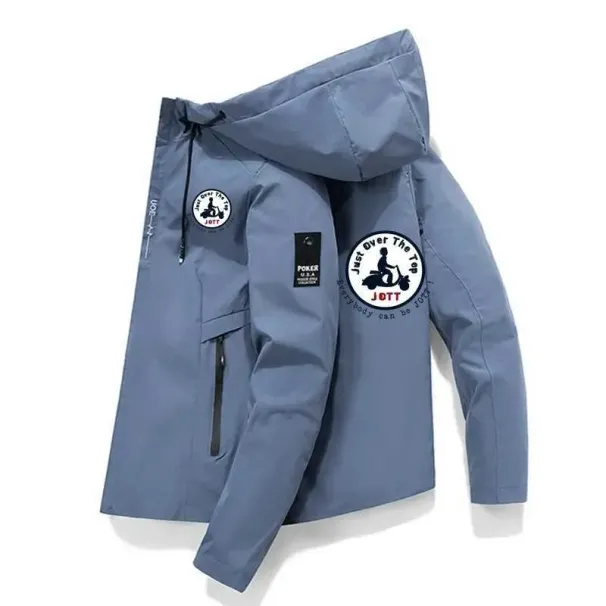 Baseball Mens: Autumn Winter Solid Color Coat - Casual Outdoor Slim Fit Sports Zipper Jacket_viptrois.com