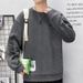 Loom Loom Men's Sweatshirt Spring New American Retro Suede Print Crew Neck Long Sleeve Base Shirt Student Trendy Style_viptrois.com