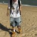 Men's Clothing FashionThin Wide Leg Loose Handsome Shorts Men's High Street Knee Ripped Washed Jeans_viptrois.com