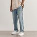 Men's Clothing Trend Vintage Washed Version Loose Jeans Lumberjack Daddy Pants_viptrois.com