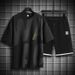 Men's Clothing Men's Summer Suit With Big Letter Prints Loose And Versatile Shorts Casual And Simple Tops For Men_viptrois.com