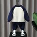kids'clothing Children's casual fashion sports suit trend two-piece set_viptrois.com