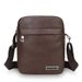 Vintage PU Leather Crossbody Bag For Men - Slim Minimalist Shoulder Bag With Phone Pocket, Lightweight & Durable For Daily Use (Black, Tan, Brown)_viptrois.com