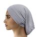 Women's Mercerized Cotton Pullover Turban – Premium Soft Hijab Cap For Muslim Women_viptrois.com
