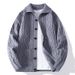 Men's Solid Color Half-Zip Sweater – Korean-Inspired Oversized Knit Cardigan With Jacquard Pattern (Youthful Streetwear Unisex Layering Essential)_viptrois.com