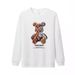 Streetwear Fleece Sweatshirt For Men – Oversized Crewneck With Cartoon Print_viptrois.com