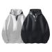 Men's Clothing Customized Japanese Plaid Polo Collar Hooded Sweatshirt Men's Lazy Style Loose Pullover Jacket_viptrois.com