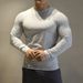 Men's Clothing Sports Fitness Clothes Autumn And Winter New Long Sleeved Sweatshirt Slim Round Neck High Elastic Quick Drying Breathable_viptrois.com