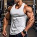 Men's Clothing Men's Sports Fitness Vest GYM Training Elastic Quick Drying Muscle Aesthetics Racerback Top For Formal & Casual_viptrois.com