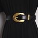 Belt for women, design gold buckle, Korean ins style cowhide with coat girdle, suit and waist belt_viptrois.com