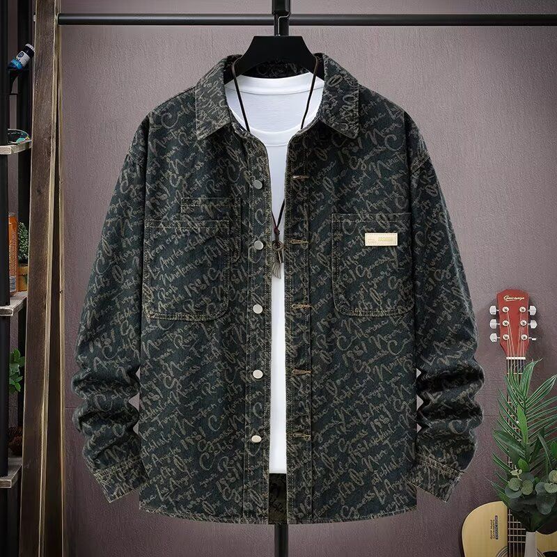 Men's Clothing Autumn And Winter New Shirt Retro Washed Long Sleeve Casual Jacket Coat Trend_viptrois.com