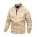 Men's Lightweight Casual Jacket - Windproof Polyester Zipper Coat For Spring & Autumn (Multiple Colors & Sizes)_viptrois.com
