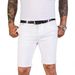 Men's White Denim Shorts Simple Stylish Business-Like Summer Wear_viptrois.com