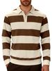 Men's Contrast-Trim Polo Shirt – Stretch Knit Business Casual Top With Color-Blocked Collar (XS-XXL, Quick-Dry Polyester, Slim Fit)_viptrois.com