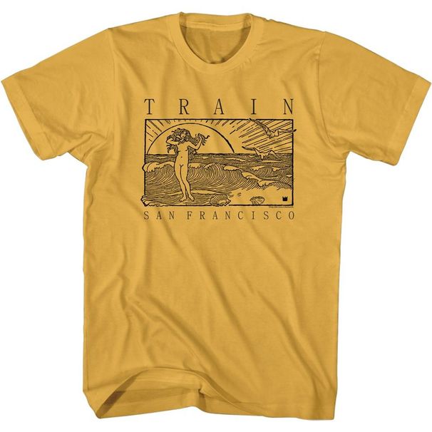 Train - Beachy - Short Sleeve - Adult - T-Shirt Mens Womens Tees Top_viptrois.com
