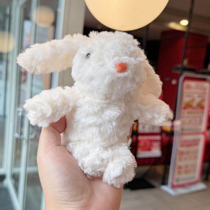 Internet Celebrity Long Eared Rabbit Jellycat Bonnie Rabbit Keychain Pendant Plush Doll Lop Eared Rabbit Doll School Bag Keychain Pendant_viptrois.com