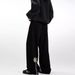 Jeans Men's Autumn And Winter New China-Chic Embroidery Black Straight American High Street Vibe Loose Casual Pants_viptrois.com