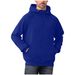 Men's Vintage Pullover Hoodie - Classic American Retro Zip-Up Fleece Sweatshirt With Drawstring Hood (8 Colors, S-XXXL)_viptrois.com