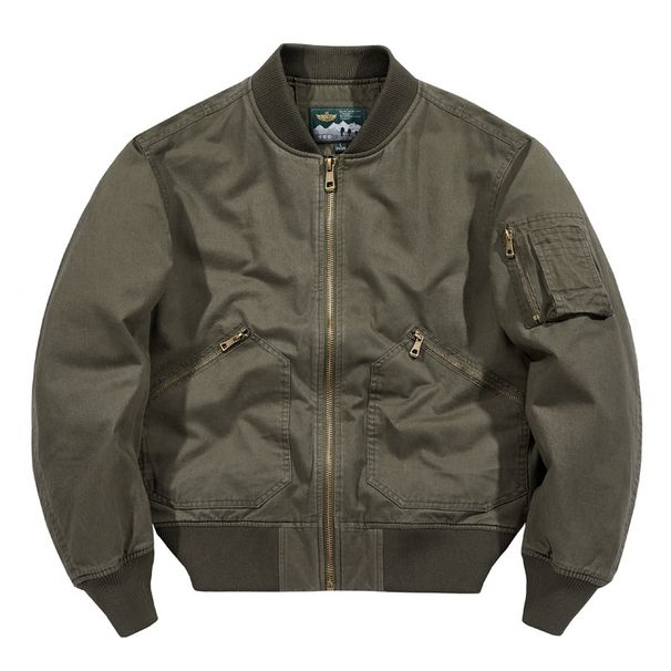 Men's Clothing Spring And Autumn Men's All Match Bomber Jacket Baseball Jacket Casual Loose Retro Cotton Work Jacket Men's Fashion Clothes_viptrois.com