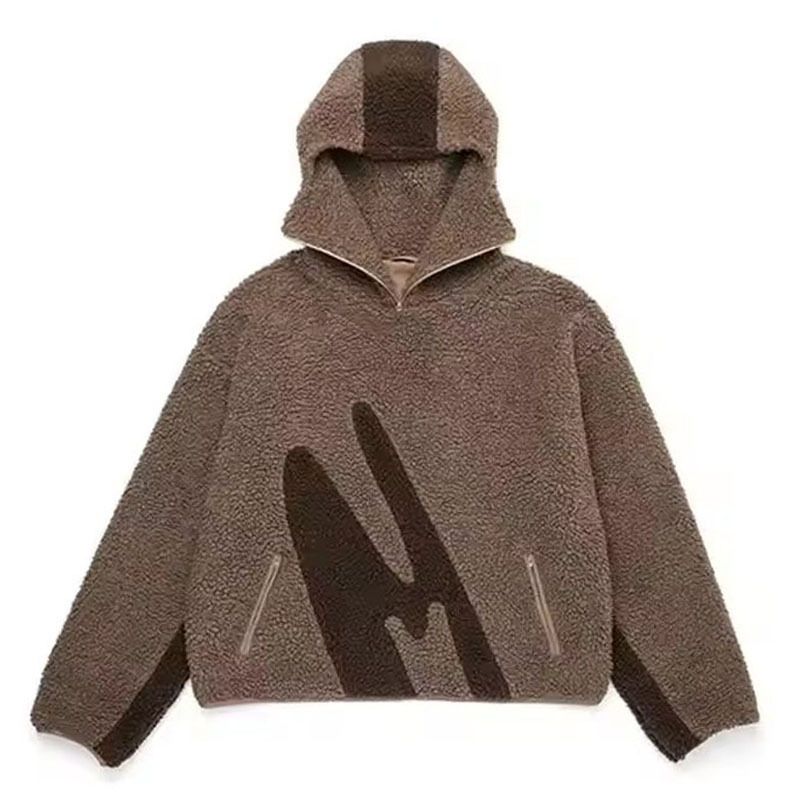 Men's Clothing Retro Contrast Zip-Up Hoodie – Cozy & Stylish Streetwear Essential_viptrois.com