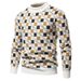 Loom Cross-Border Hot Sale Foreign Trade European And American Round Neck Pullover For Men Casual Patchwork Knitted Sweater_viptrois.com